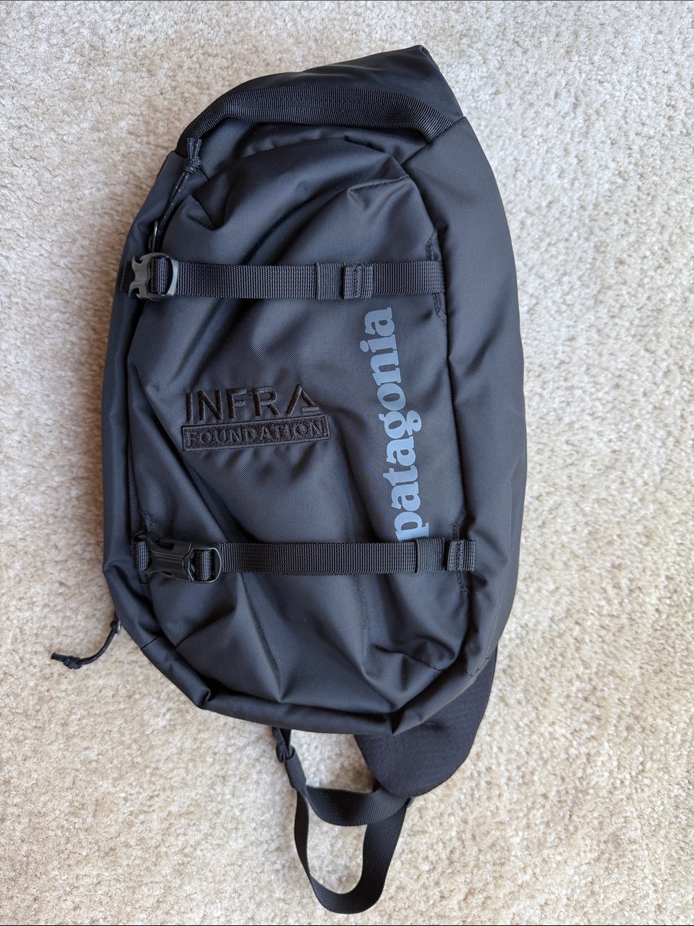 Patagonia Black Infra Foundation Sling Bag